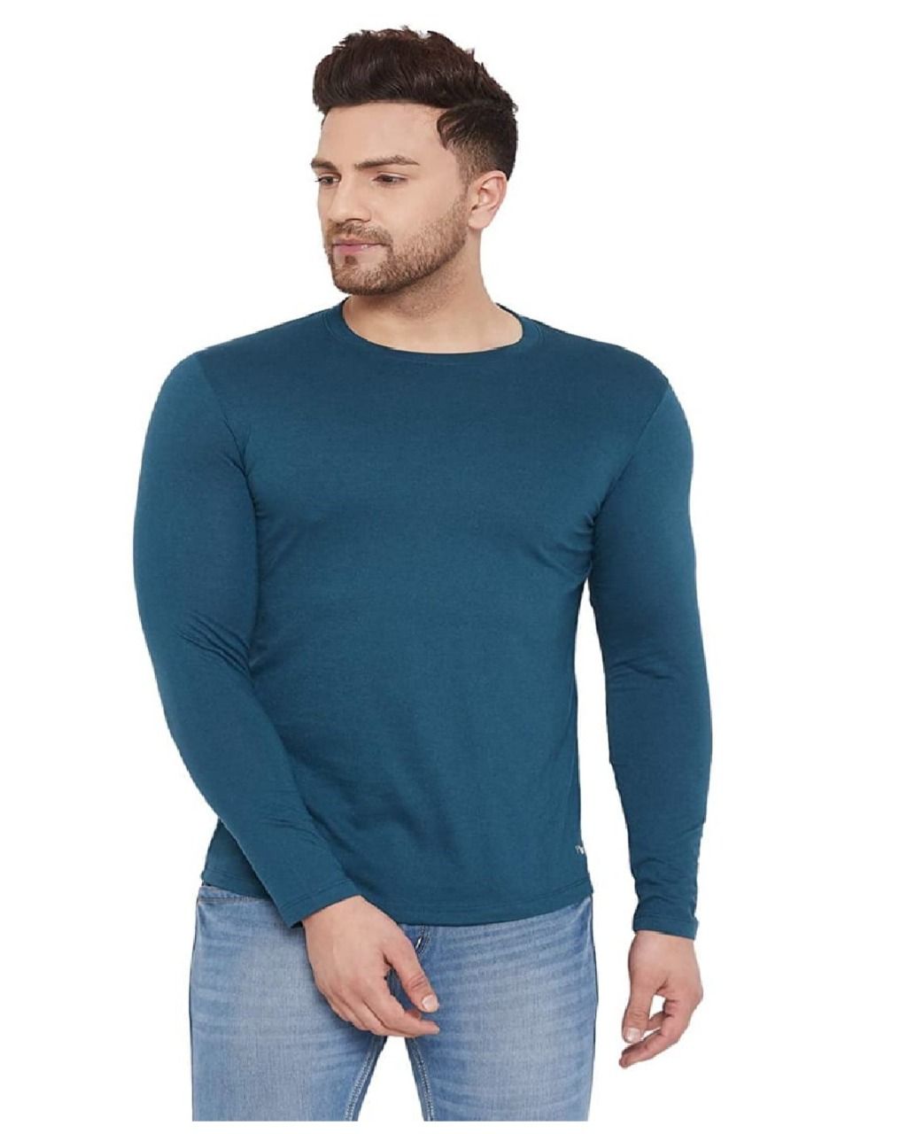 Fidato Full Sleeves Round Neck T-shirt With Summer Cap Combo