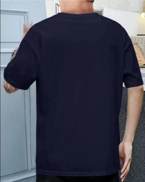 Men's Printed Oversized T-Shirt with Drop Shoulder