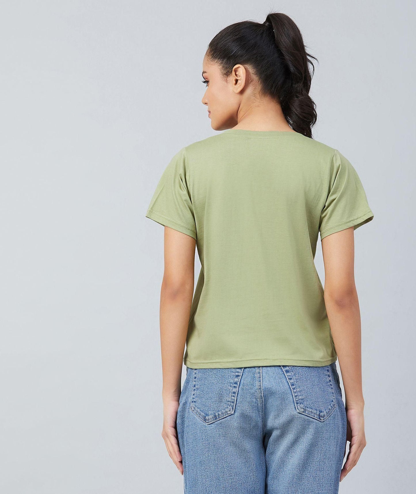 Women's Round Neck Regular Length T-shirt