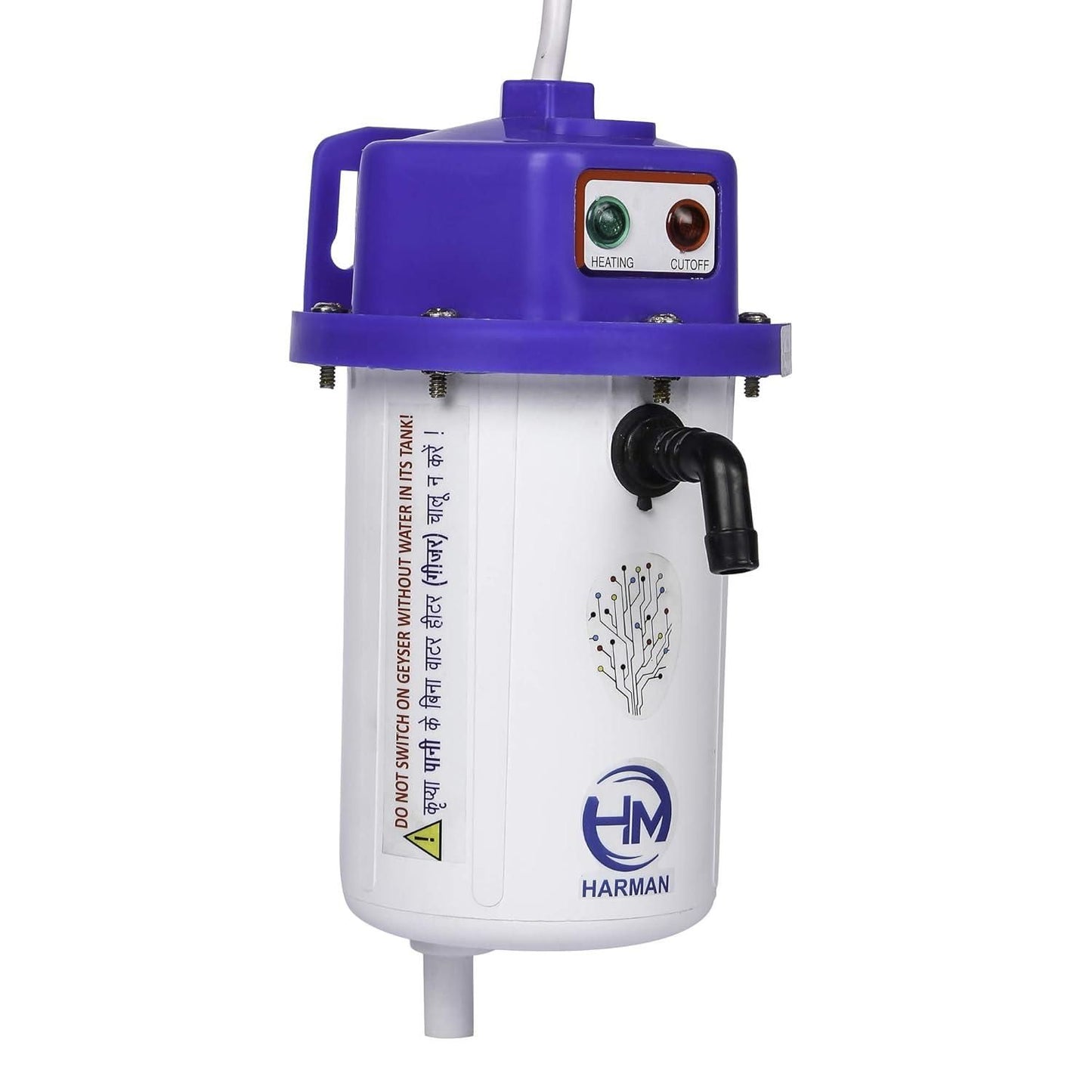1L Instant Portable Water Heater Geyser (Without MCB, C-Green)
