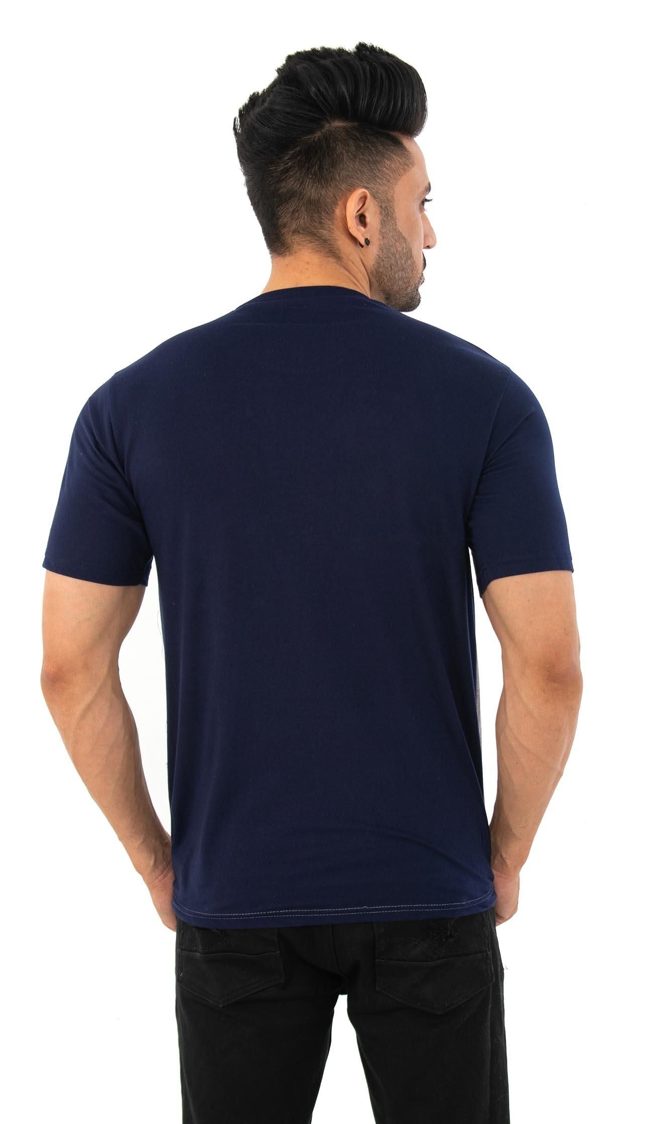 Men's Round Neck ColorBlock T-Shirt
