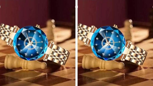 Women's Beautiful Diamond Shape Watch (Pack of 2)