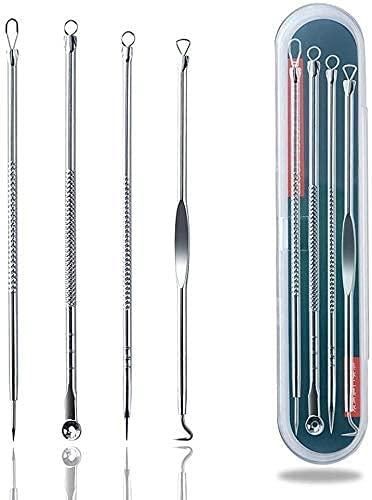 Stainless Steel Blackhead Remover Extractor Tool Set of 4