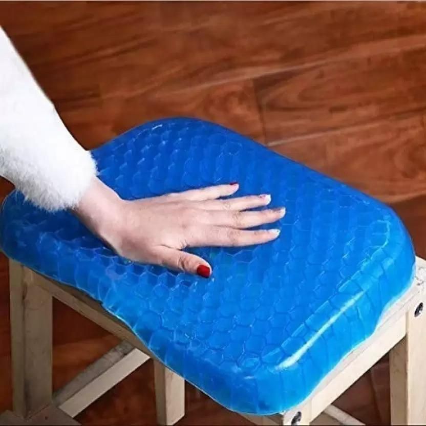Gel Orthopedic Seat Cushion for Office Chair, Wheelchair, or Home Rubber Cushion for Back Pain